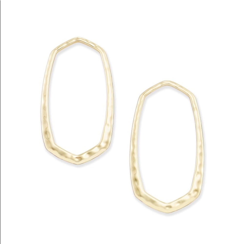 Kendra Scott Zorte Open Frame Earring in Gold